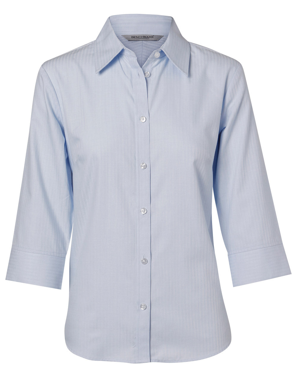 Women's Mini Herringbone 3/4 Sleeve Shirt - M8113