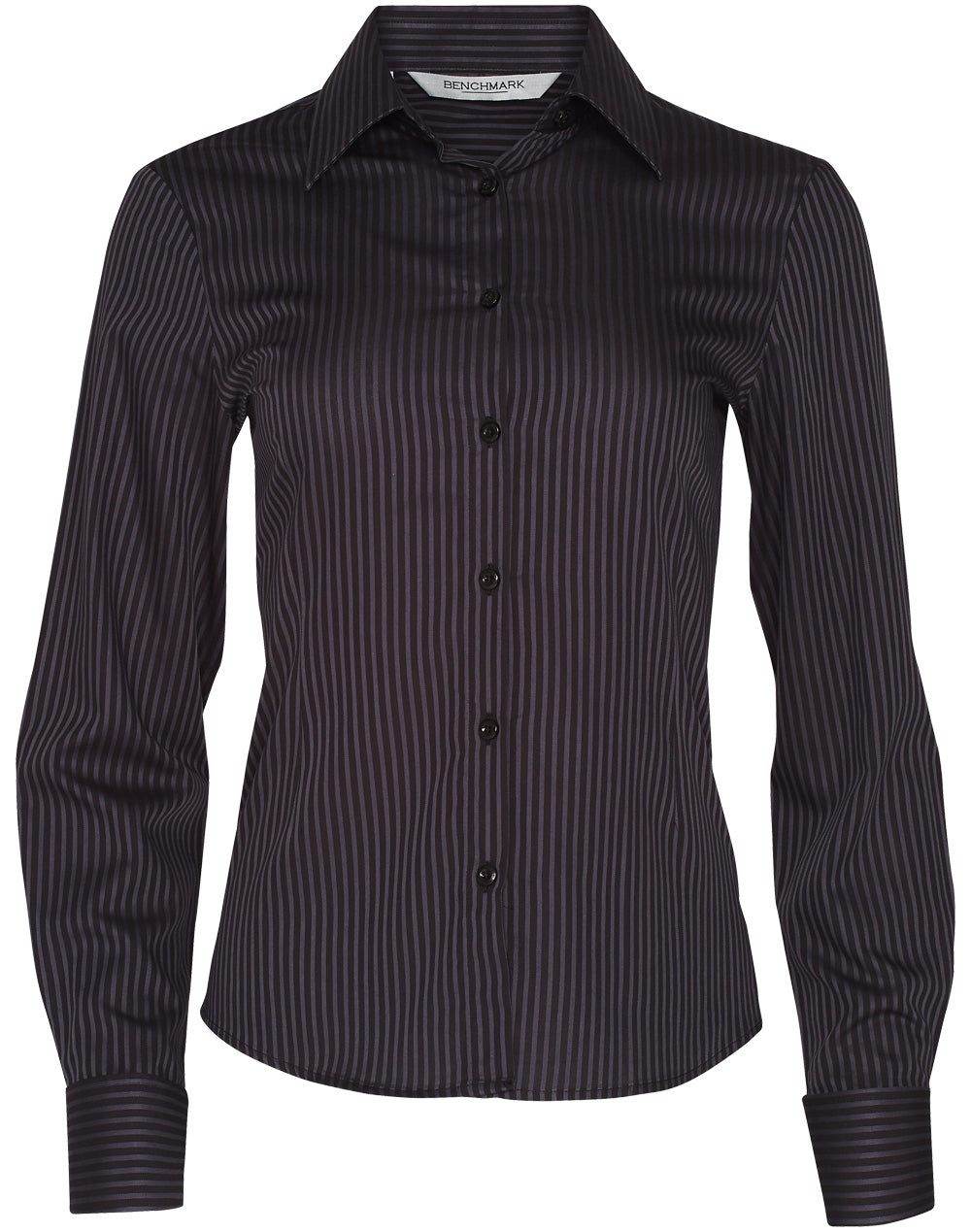 Women's Dobby Stripe Long Sleeve Shirt - M8132