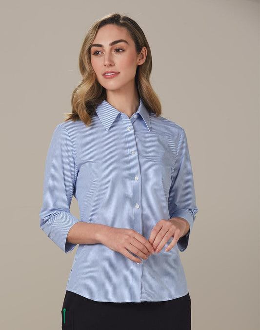 Women's Balance Stripe 3/4 Sleeve Shirt - M8233