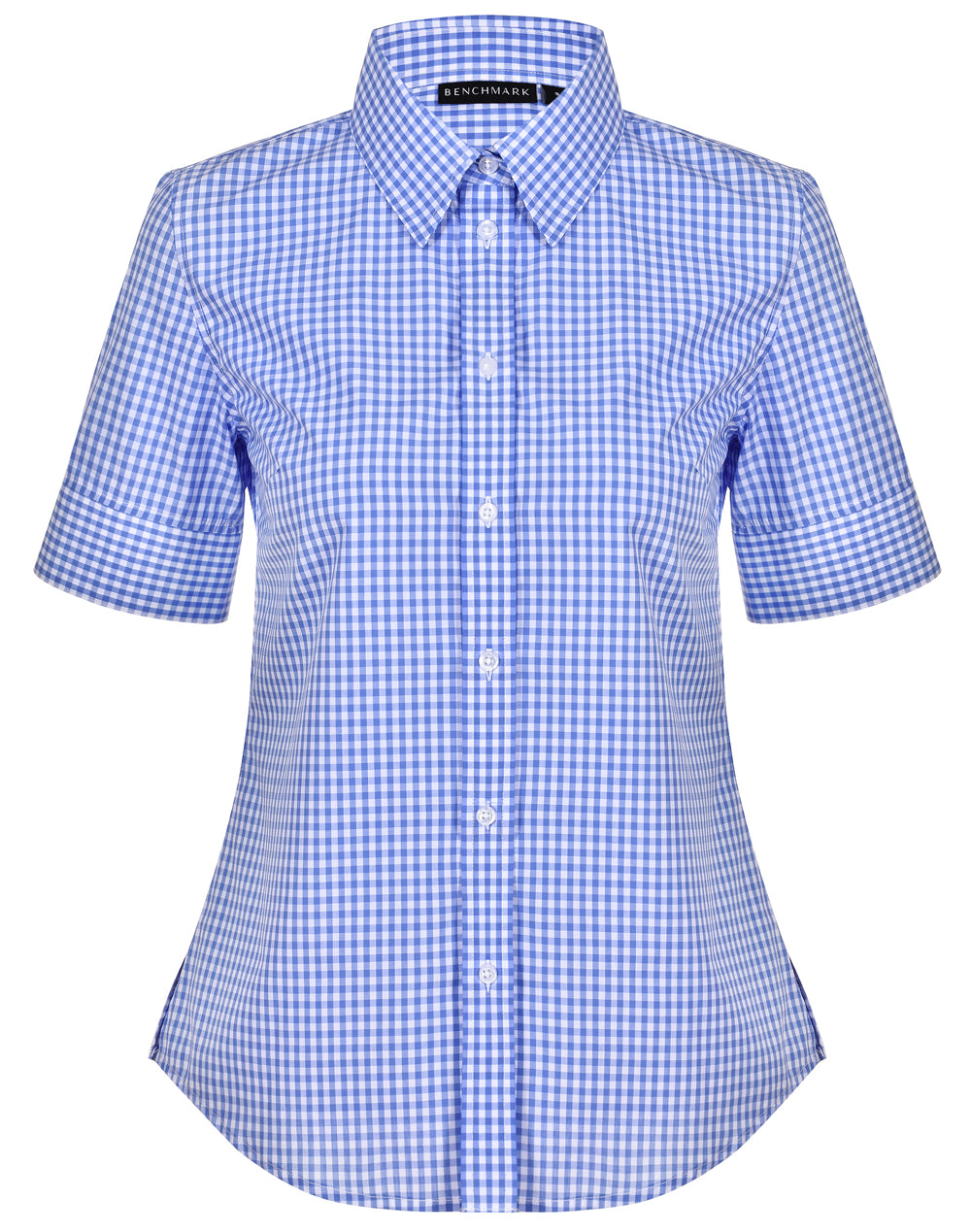 Women's Gingham Check S/S Shirt - M8300S