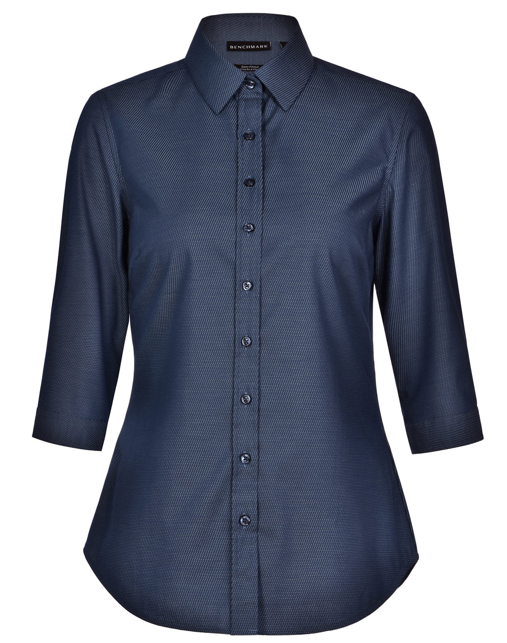 Ladies' Pin Dot Stretch 3/4 Sleeve Shirt - M8400Q