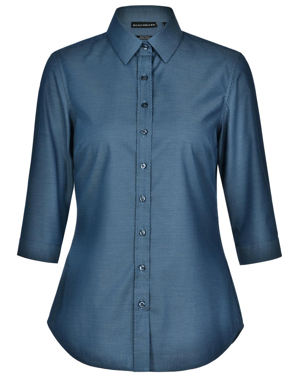 Ladies' Pin Dot Stretch 3/4 Sleeve Shirt - M8400Q