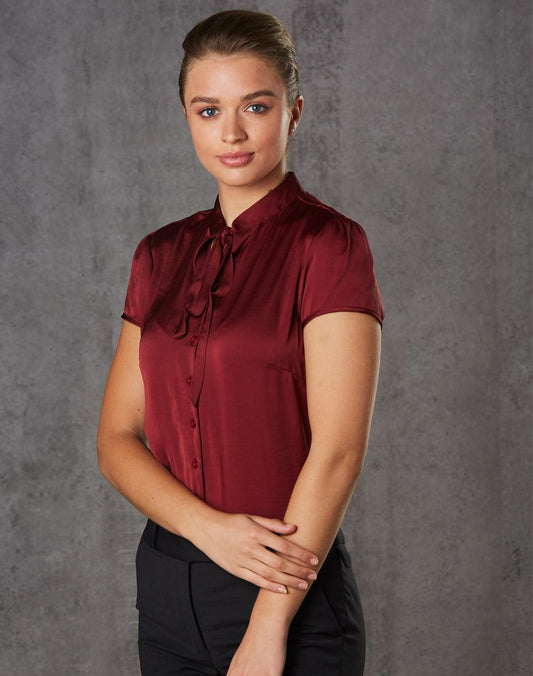 Women's Tie Neck Blouse - M8810