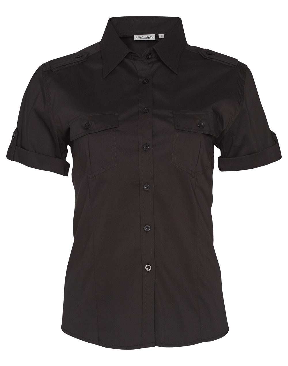 Women's Short Sleeve Military Shirt - M8911
