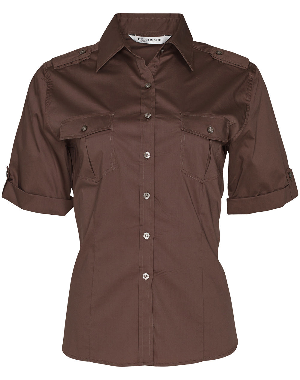 Women's Short Sleeve Military Shirt - M8911