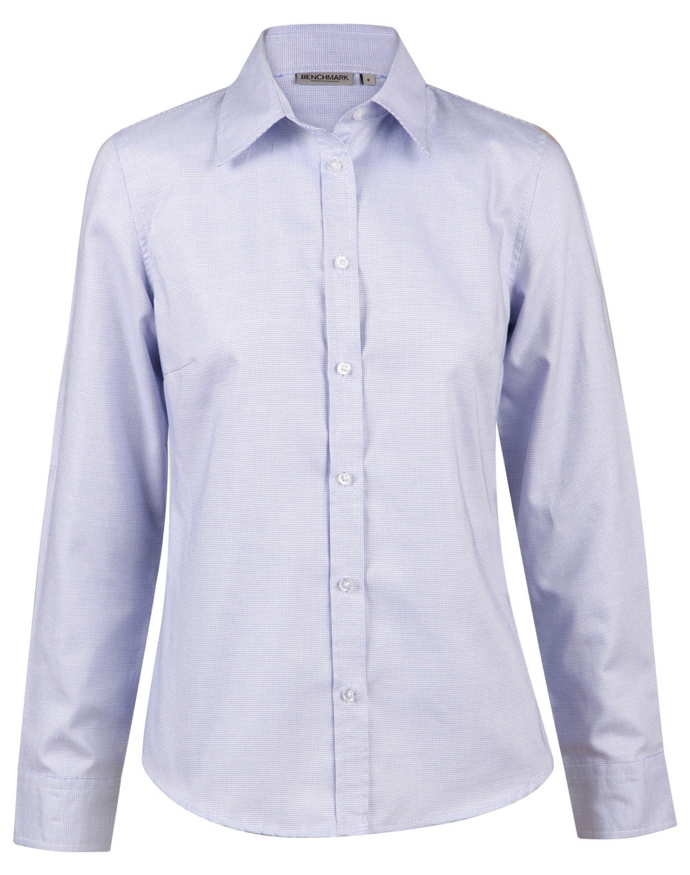 Ladies' Dot Contrast Long Sleeve Shirt - M8922