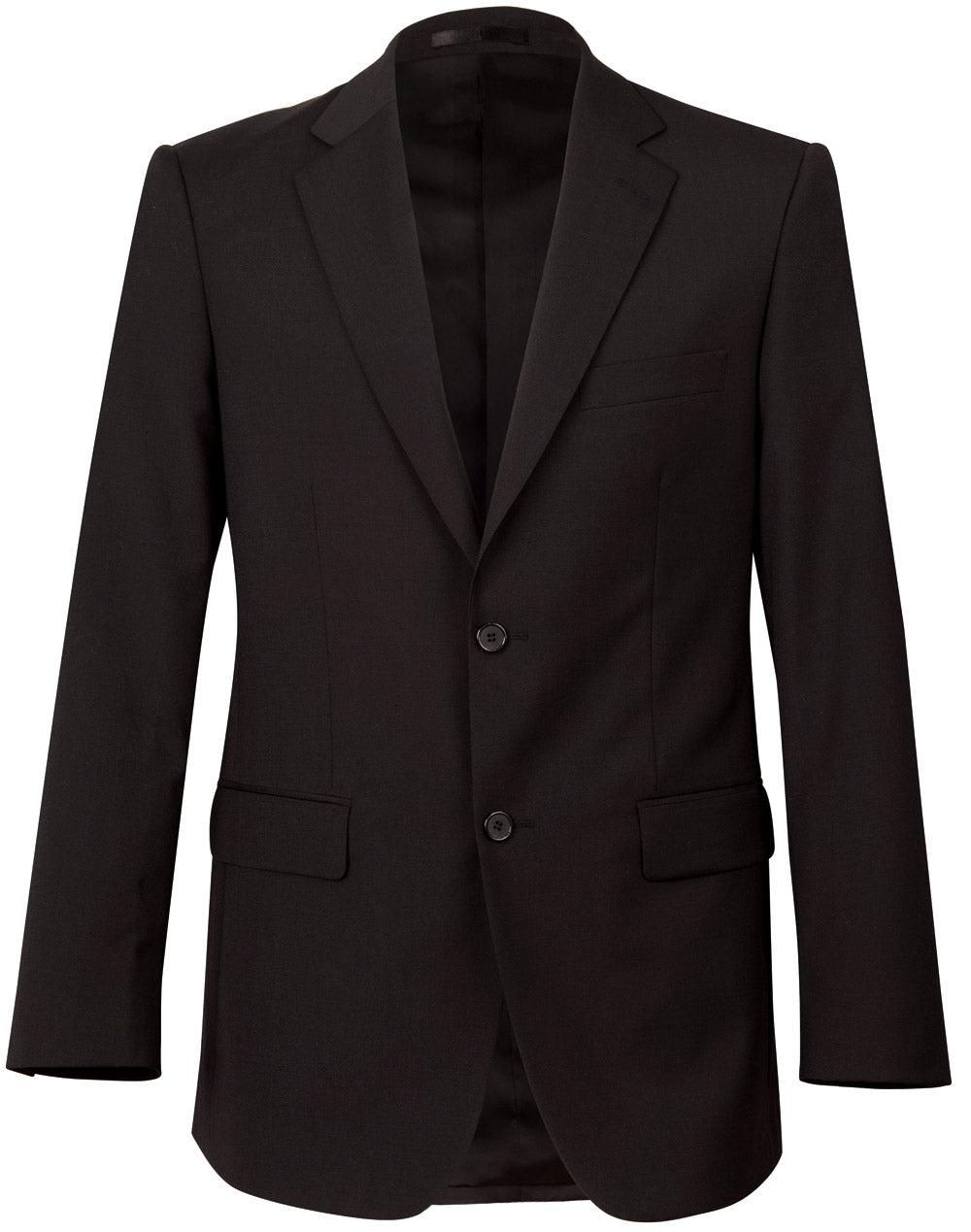 Men's Two Buttons Jacket in Wool Stretch - M9100