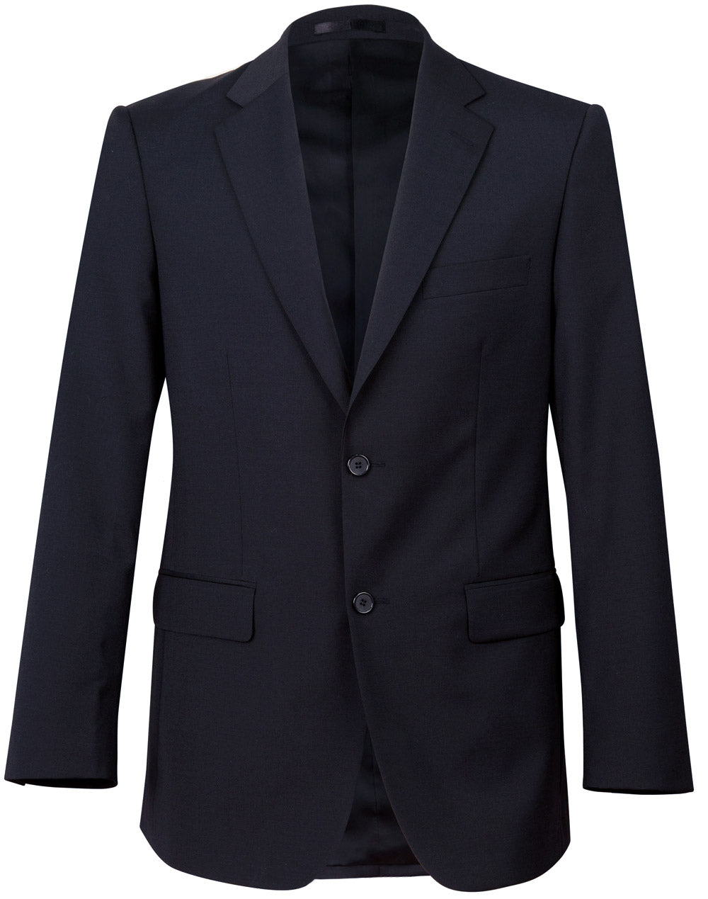 Men's Two Buttons Jacket in Wool Stretch - M9100