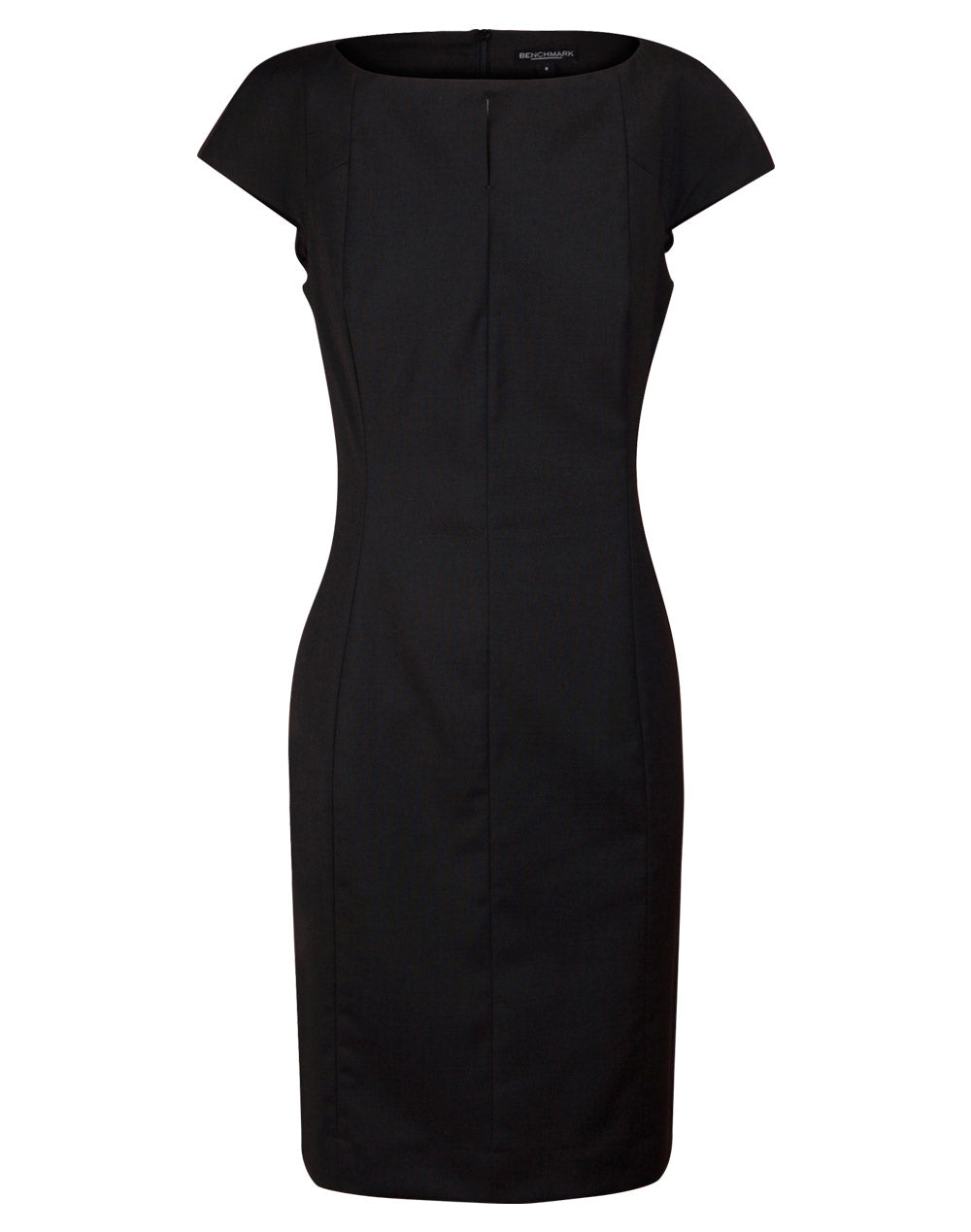 Ladies' Wool Blend Stretch Cap Sleeve Dress - M9281
