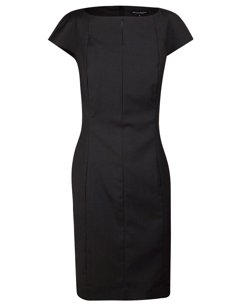 Ladies' Wool Blend Stretch Cap Sleeve Dress - M9281