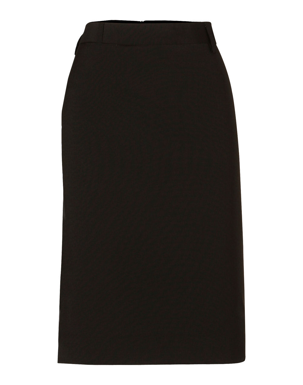 Women's Mid Length Lined Pencil Skirt in Wool Stretch - M9470