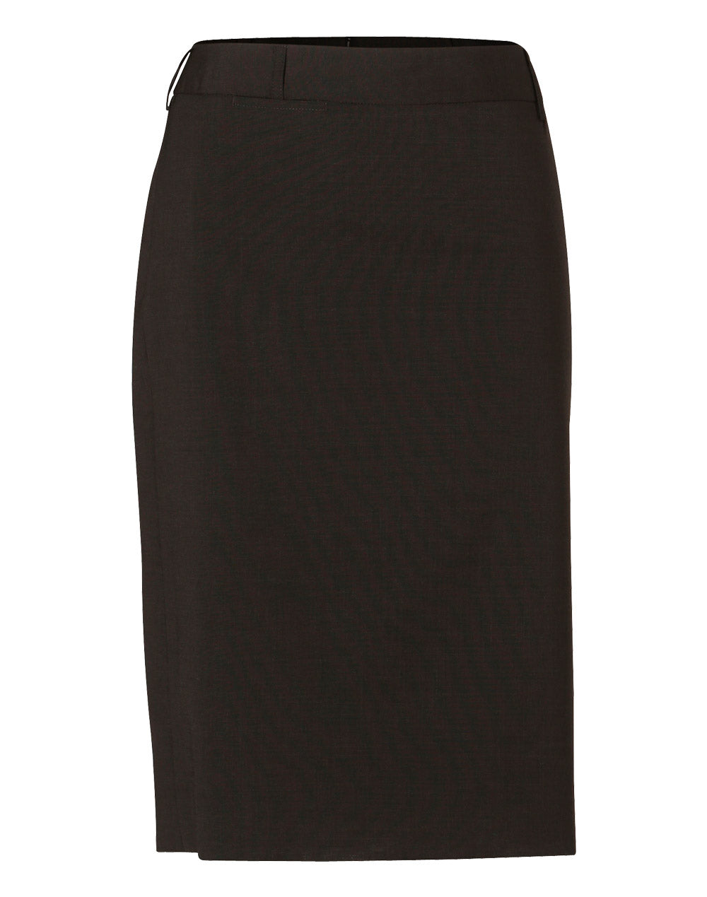 Women's Mid Length Lined Pencil Skirt in Wool Stretch - M9470