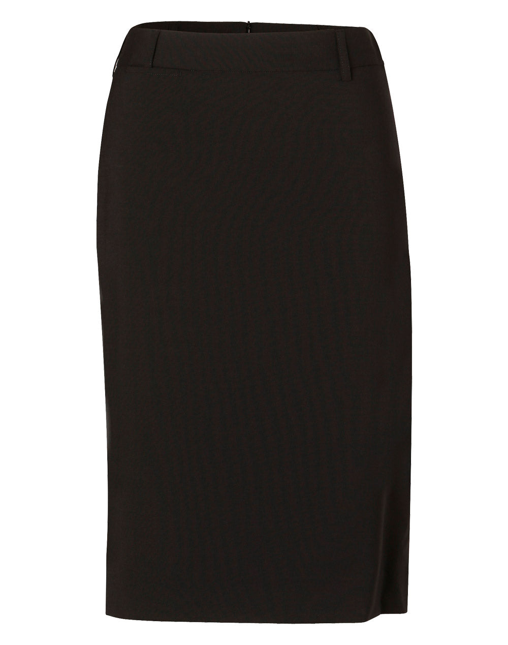 Women's Mid Length Lined Pencil Skirt in Wool Stretch - M9470