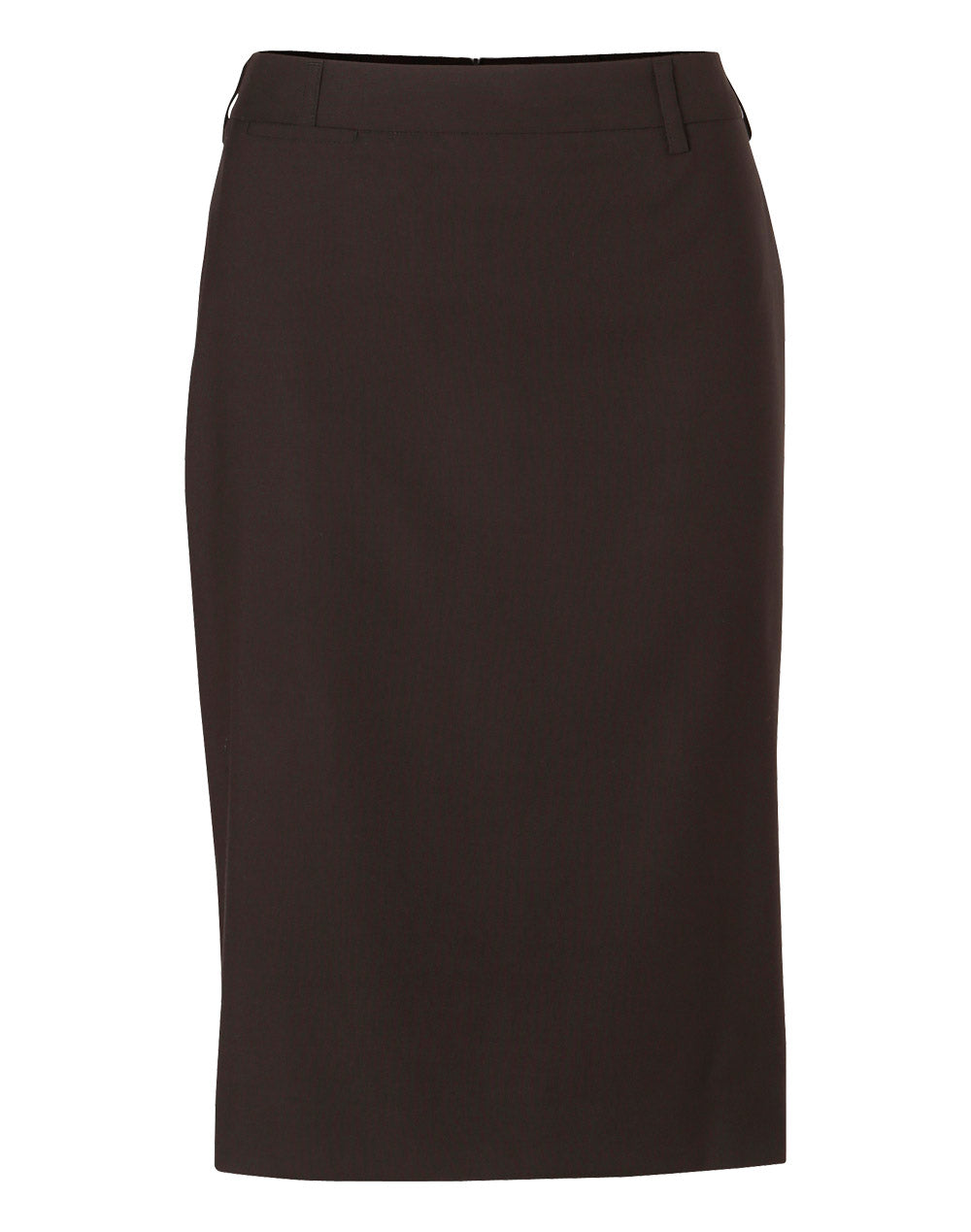 Women's Mid Length Lined Pencil Skirt in Poly/Viscose Stretch - M9471