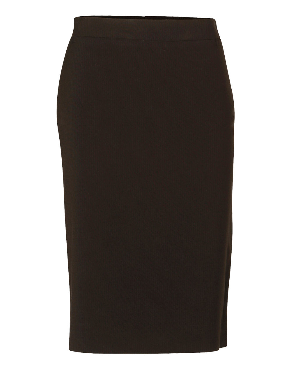 Women's Mid Length Lined Pencil Skirt in Poly/Viscose Stretch Stripe - M9472