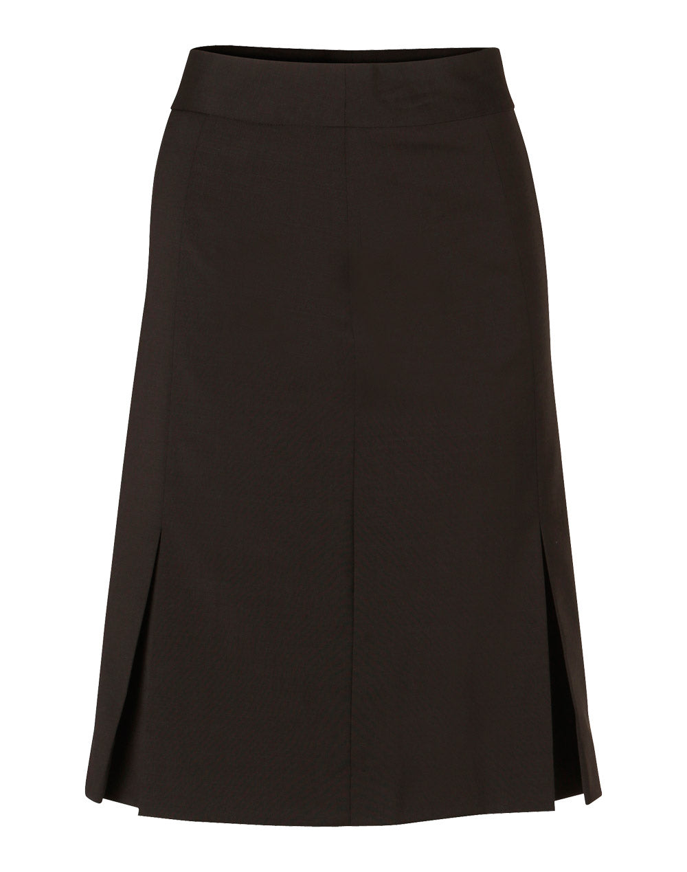 Women's Pleated Skirt in Wool Stretch - M9473