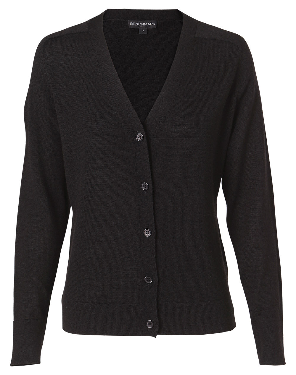 Women's 100% Merino Wool L/S Cardigan - M9602