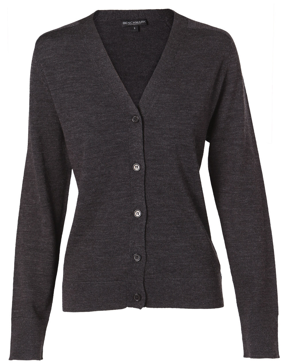 Women's 100% Merino Wool L/S Cardigan - M9602