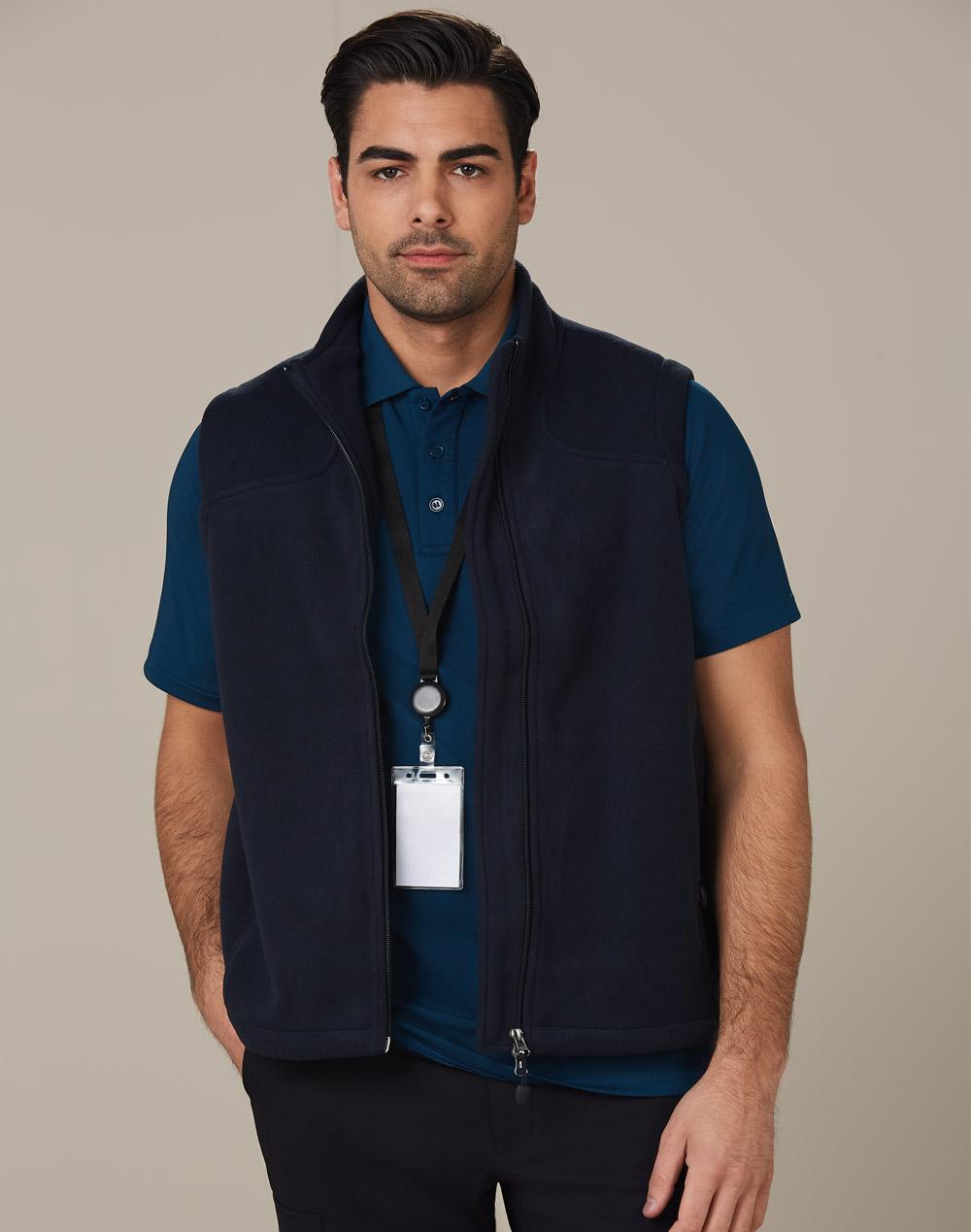 Man's bonded polar fleece vest - PF09