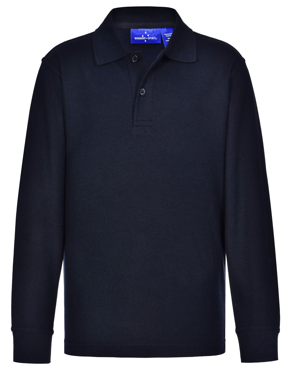 Kids' 240gsm Poly/Cotton Pique L/S Polo - PS12K