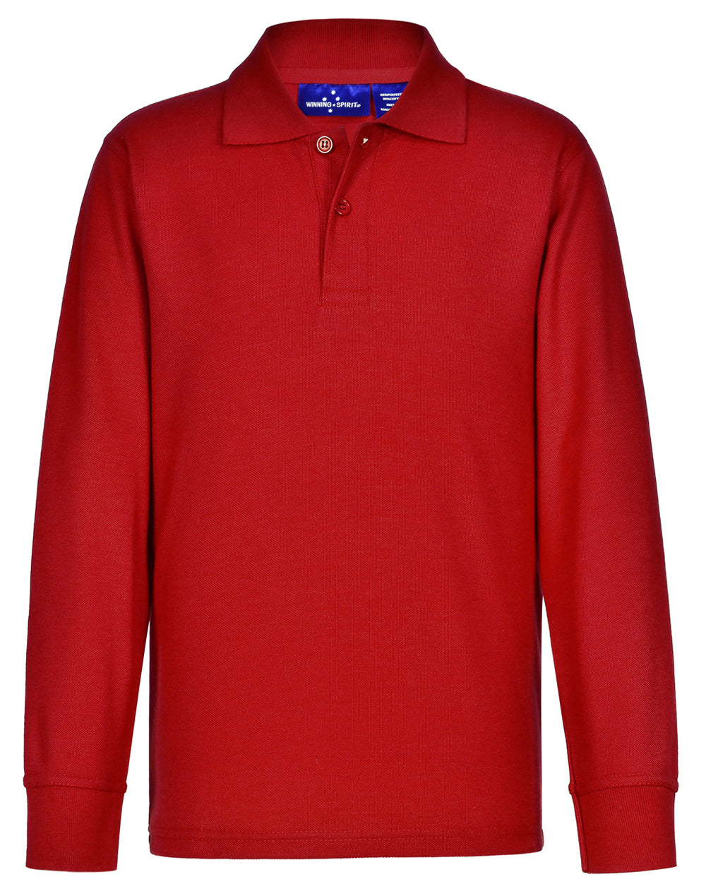 Kids' 240gsm Poly/Cotton Pique L/S Polo - PS12K