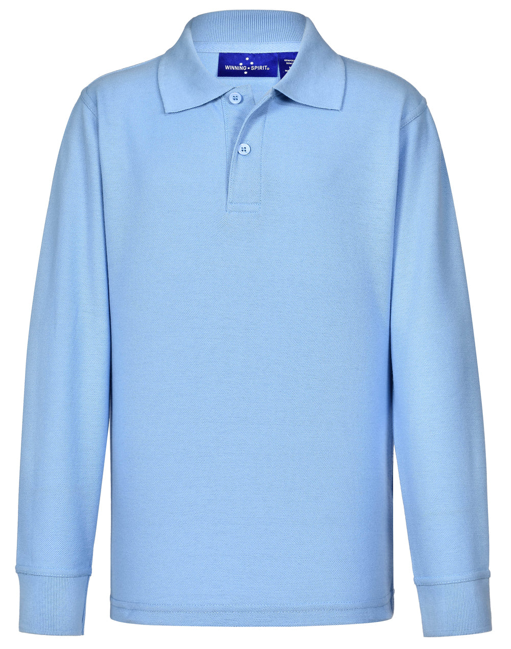 Kids' 240gsm Poly/Cotton Pique L/S Polo - PS12K