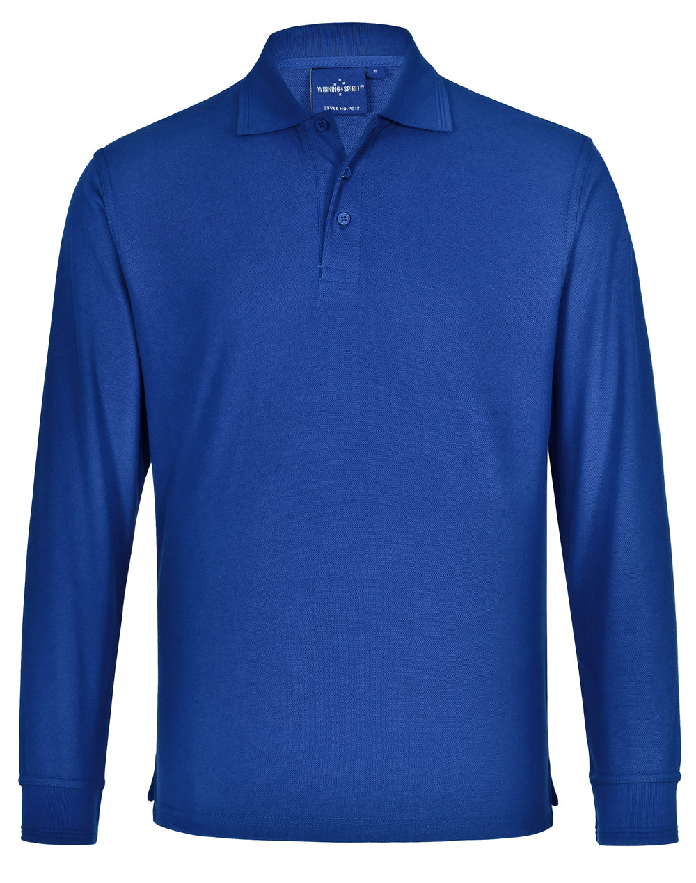 Adults' 240gsm Poly/Cotton Pique L/S Polo - PS12
