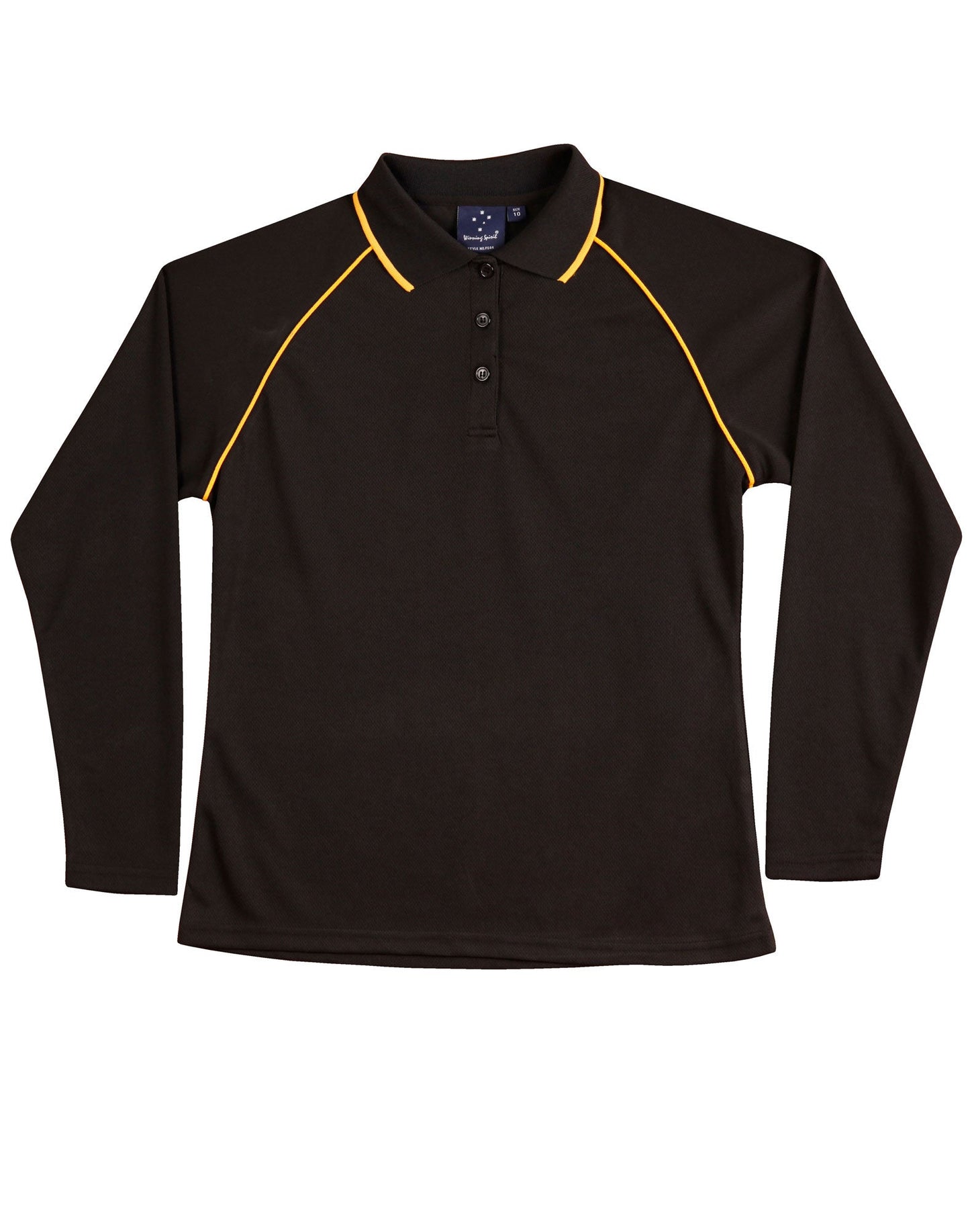 Ladies' cooldry raglan L/S polo - PS44