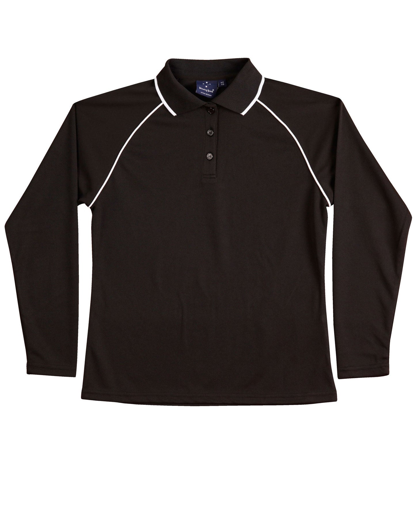 Ladies' cooldry raglan L/S polo - PS44