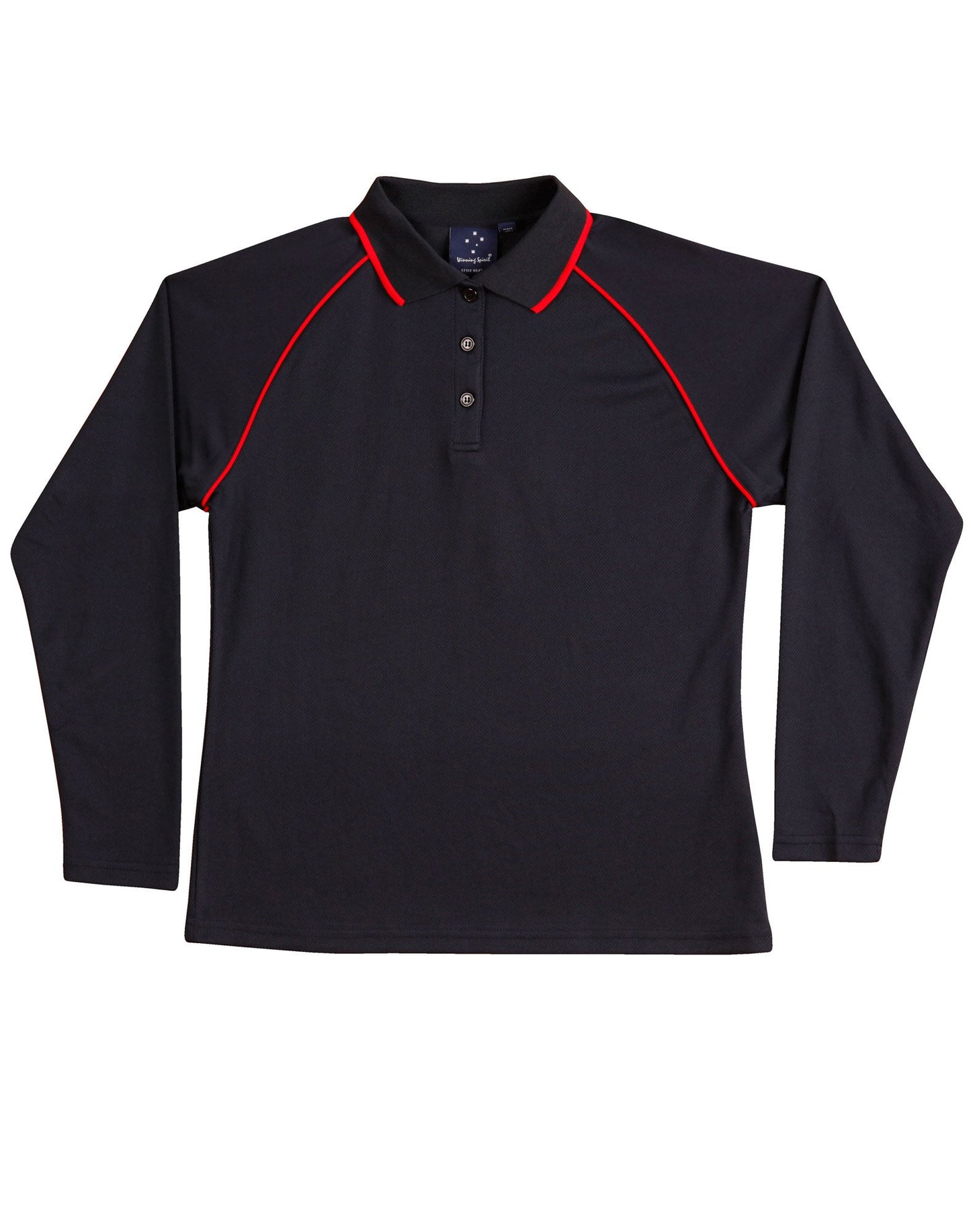 Ladies' cooldry raglan L/S polo - PS44