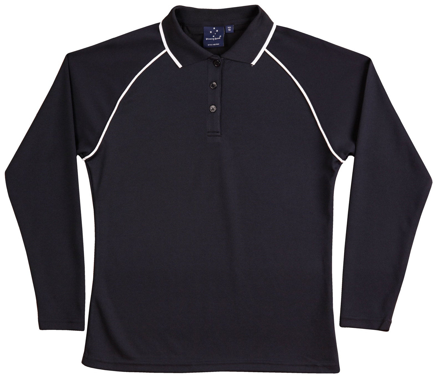 Ladies' cooldry raglan L/S polo - PS44