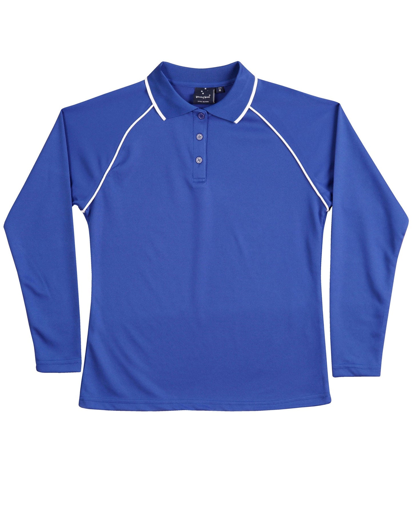 Ladies' cooldry raglan L/S polo - PS44