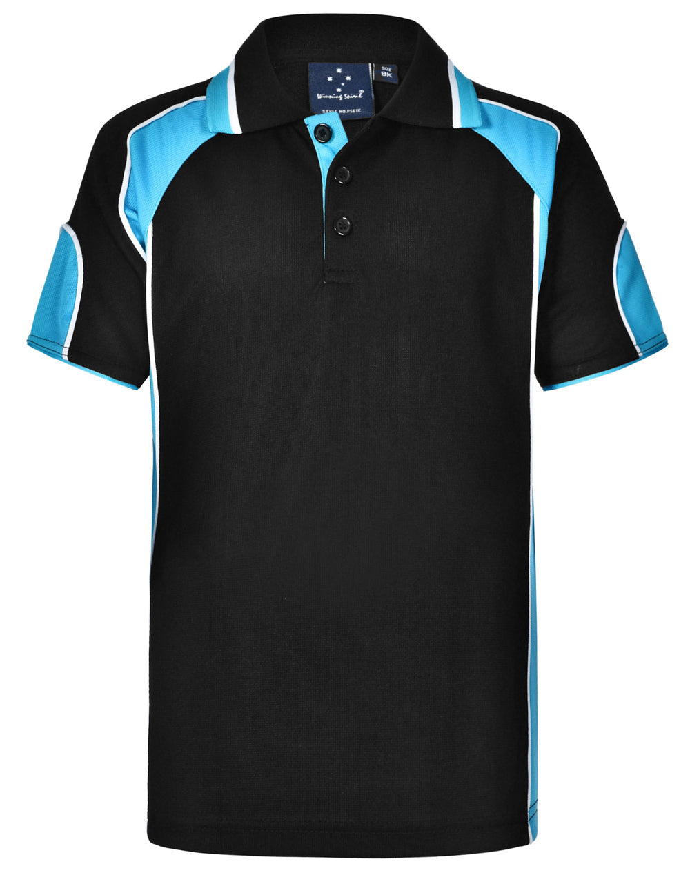 Kid's Cooldry Contrast Polo With Sleeve Panel - PS61K