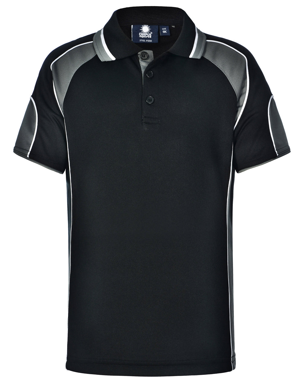 Kid's Cooldry Contrast Polo With Sleeve Panel - PS61K
