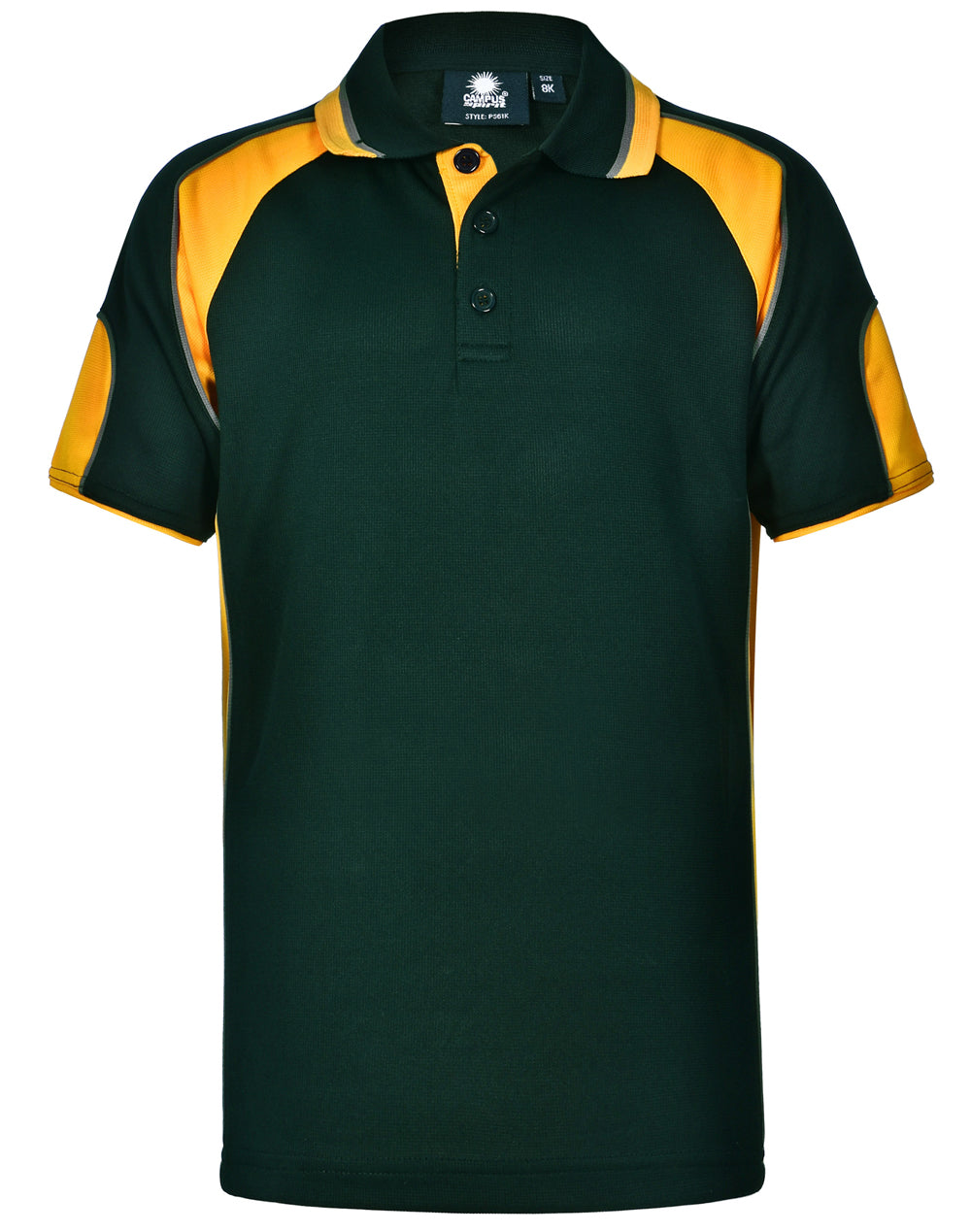 Kid's Cooldry Contrast Polo With Sleeve Panel - PS61K