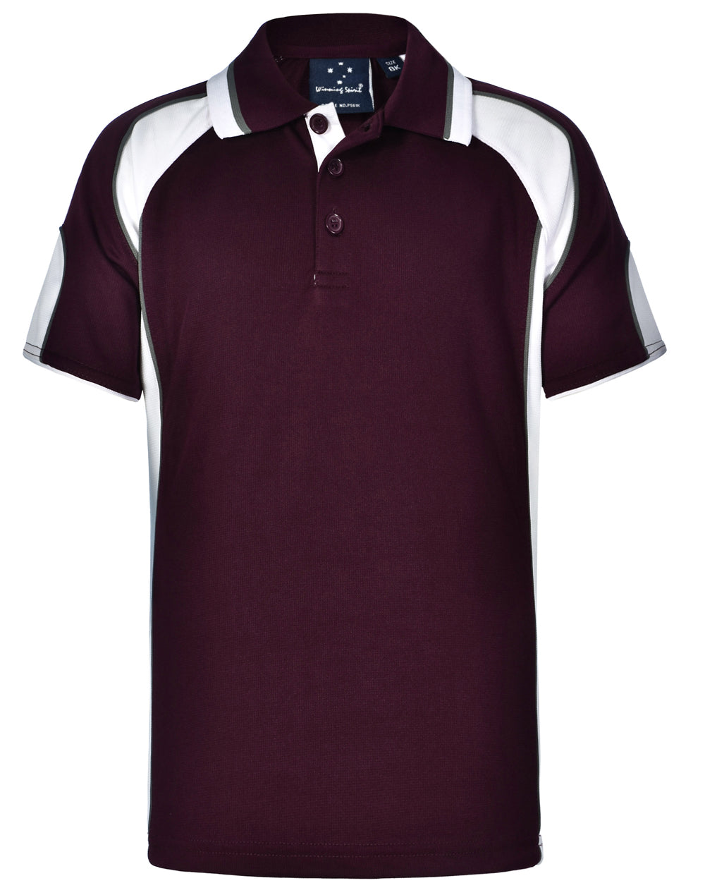 Kid's Cooldry Contrast Polo With Sleeve Panel - PS61K