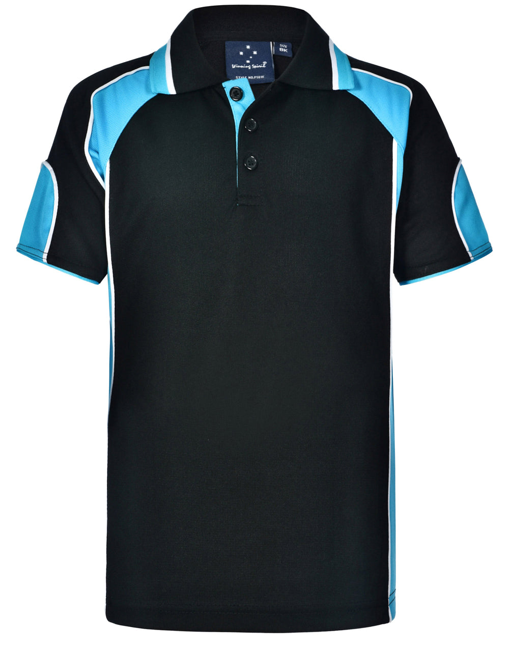 Kid's Cooldry Contrast Polo With Sleeve Panel - PS61K