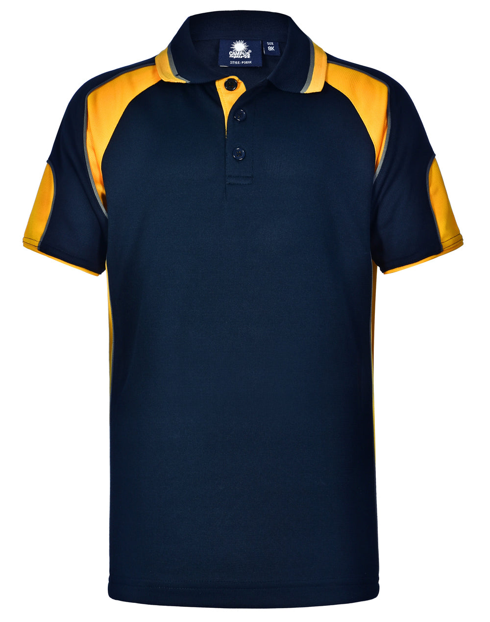 Kid's Cooldry Contrast Polo With Sleeve Panel - PS61K