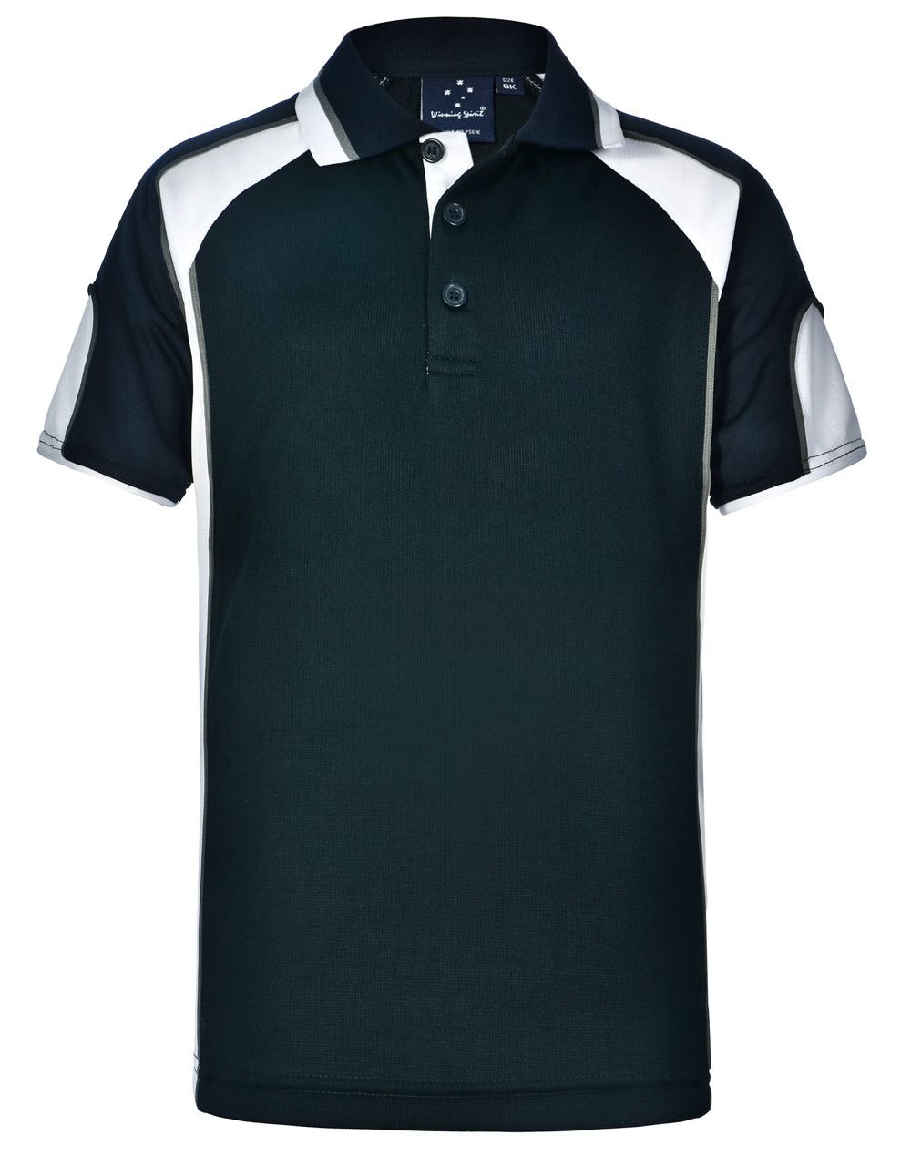 Kid's Cooldry Contrast Polo With Sleeve Panel - PS61K