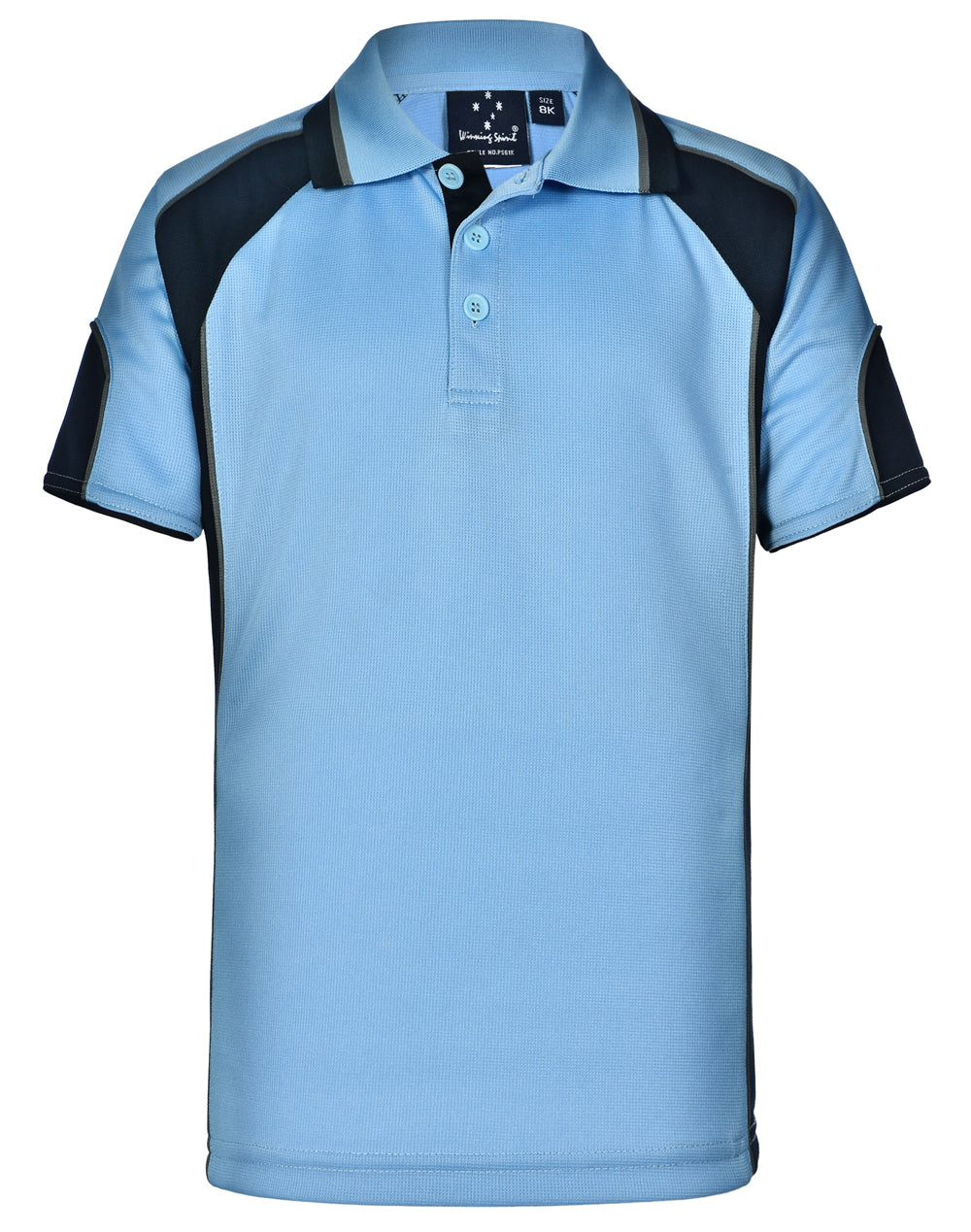Kid's Cooldry Contrast Polo With Sleeve Panel - PS61K