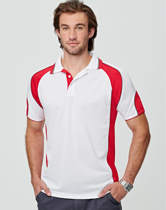 Men's Cooldry Contrast Polo With Sleeve Panel - PS61