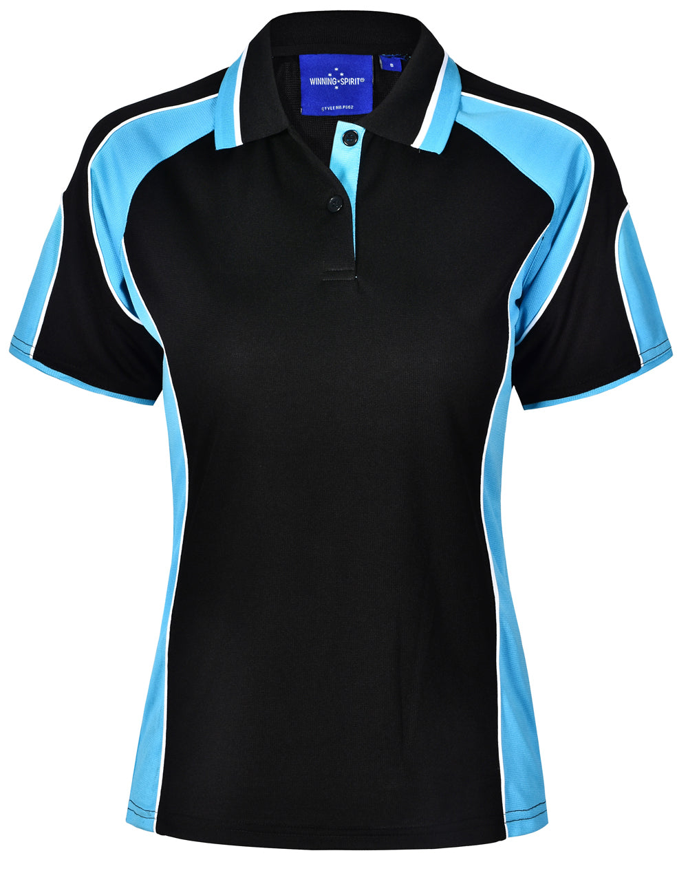 Ladies' Cooldry Contrast Polo With Sleeve Panel - PS62