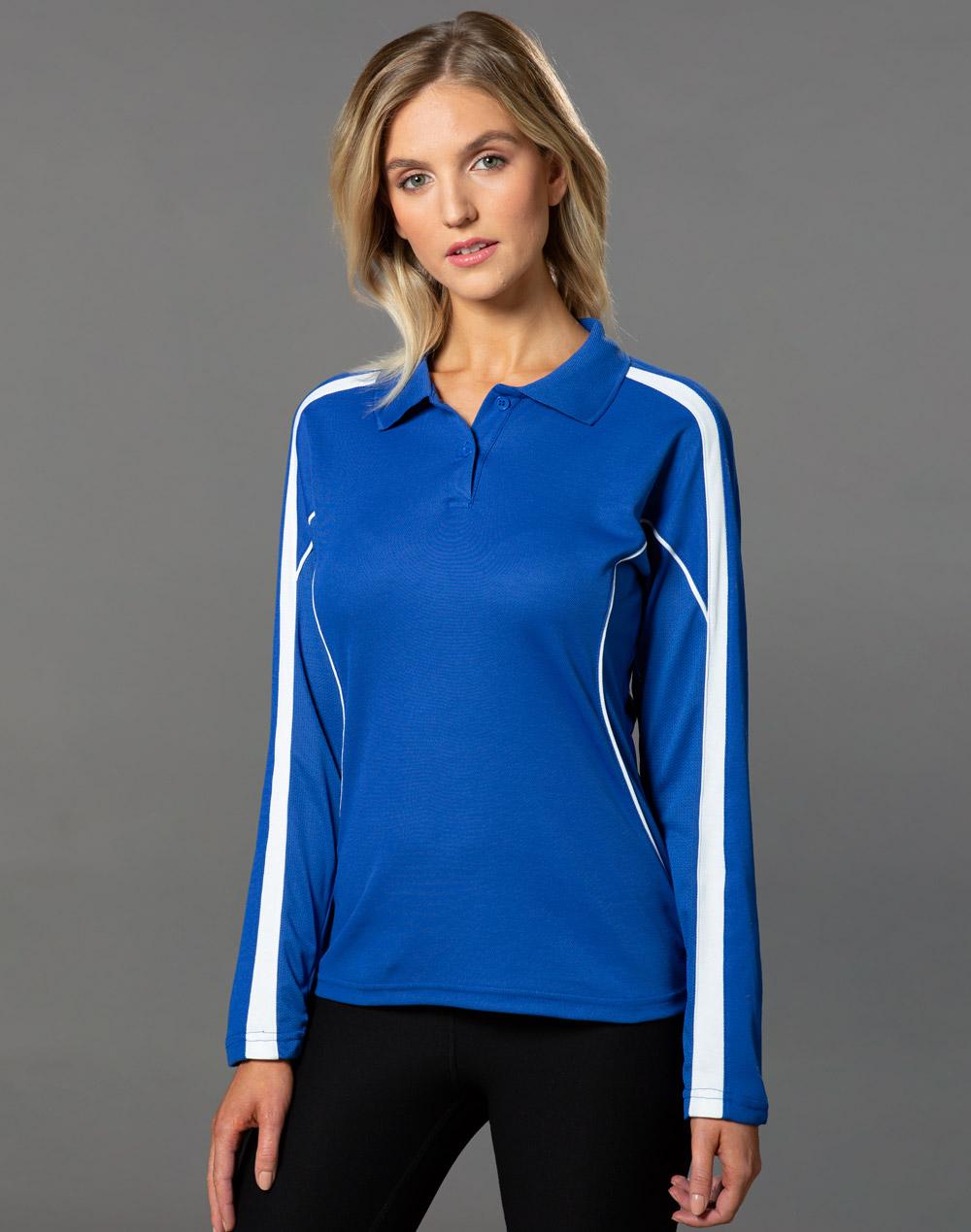 Ladies' TrueDry Long Sleeve Polo - PS70