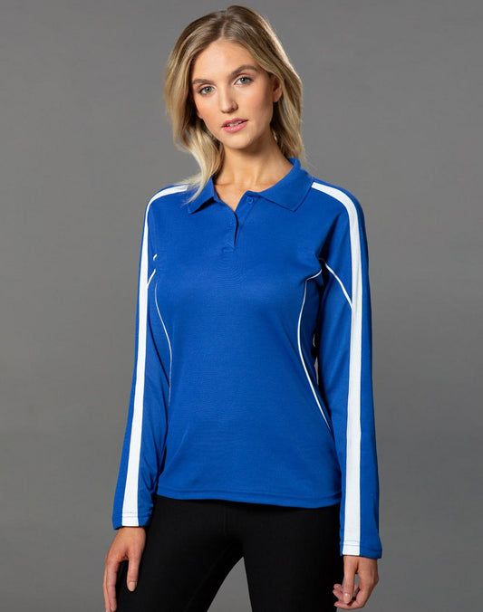 Ladies' TrueDry Long Sleeve Polo - PS70