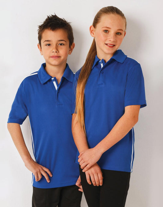 Kids' Ultra Dry Short Sleeve Contrast Polo - PS83K