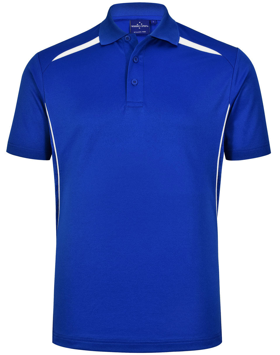 Men's Sustainable Poly/Cotton Contrast S/S Polo - PS93