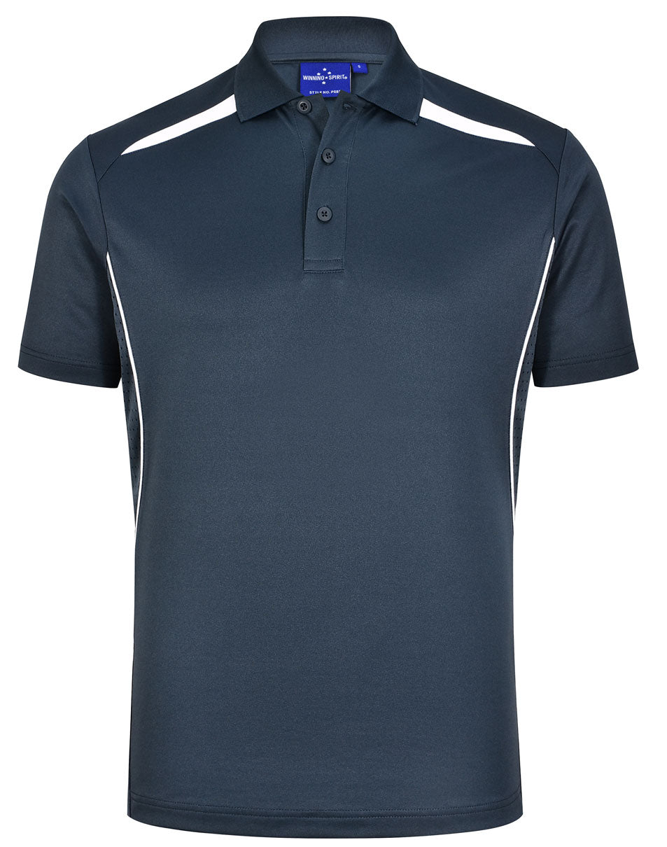 Men's Sustainable Poly/Cotton Contrast S/S Polo - PS93