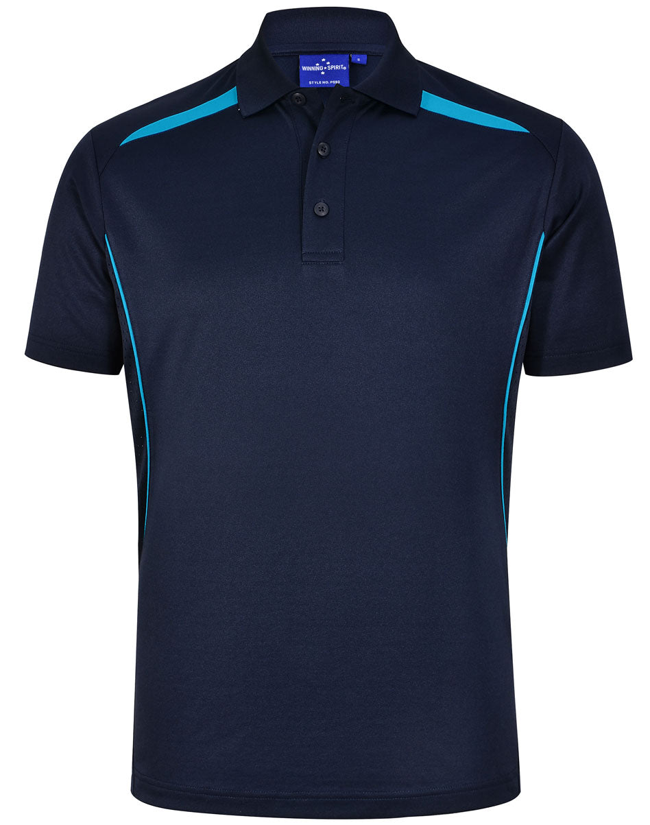 Men's Sustainable Poly/Cotton Contrast S/S Polo - PS93