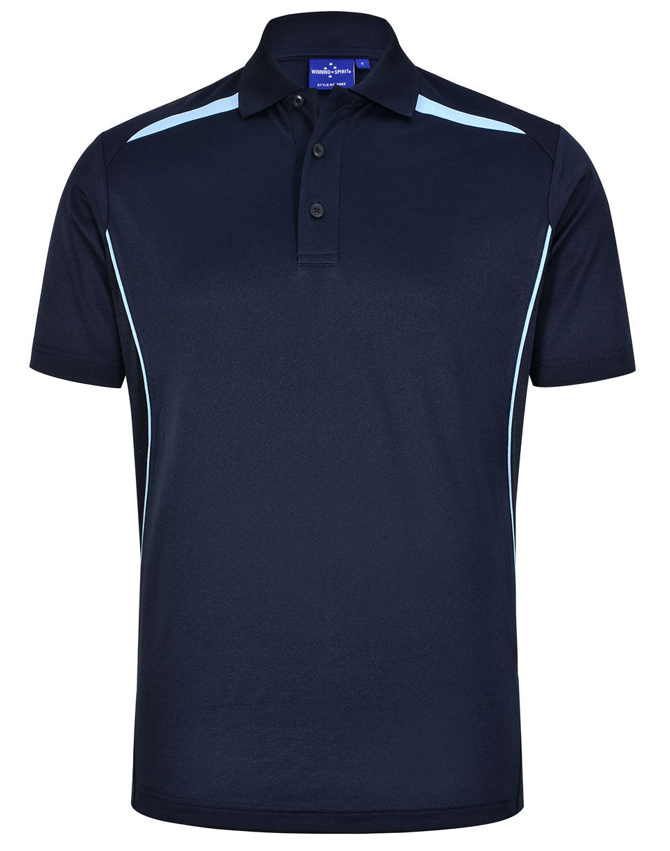 Men's Sustainable Poly/Cotton Contrast S/S Polo - PS93