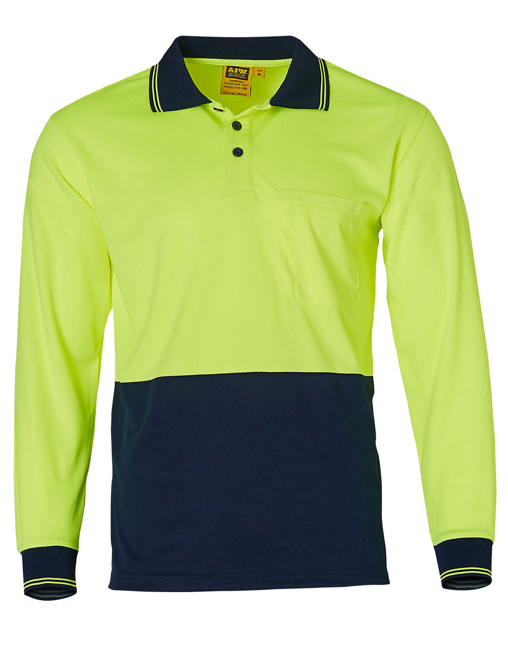 Hi-Vis truedry safety polo L/S - SW05TD